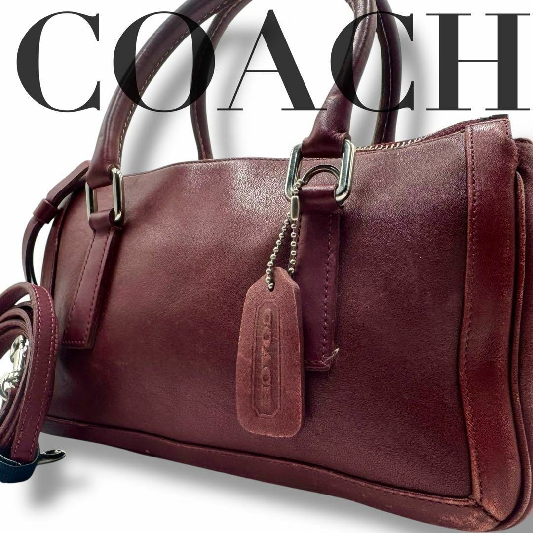 COACH - 美品✨コーチ オールドコーチ 2way ショルダーバッグ ハンドバッグ 赤