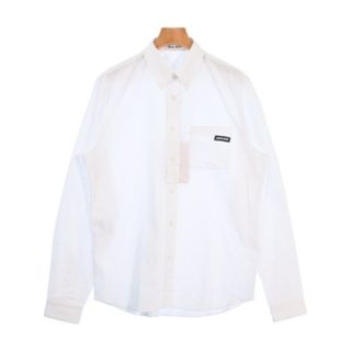 ミュウミュウ(MIU MIU)のMiu Miu ミュウミュウ ブラウス 39(S位) 白x黒 【古着】【中古】(シャツ/ブラウス(長袖/七分))