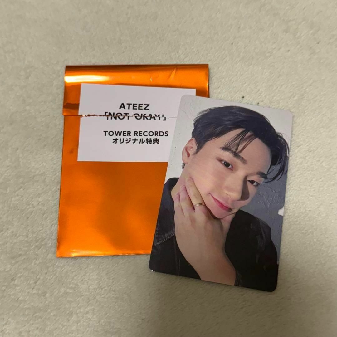 サン ATEEZ NOT OKAY タワレコ 特典 トレカ エンタメ/ホビーのタレントグッズ(アイドルグッズ)の商品写真