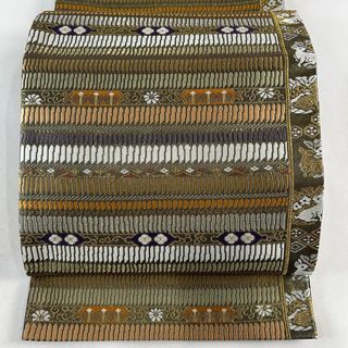袋帯 美品 名品 全通 正絹 【中古】(帯)