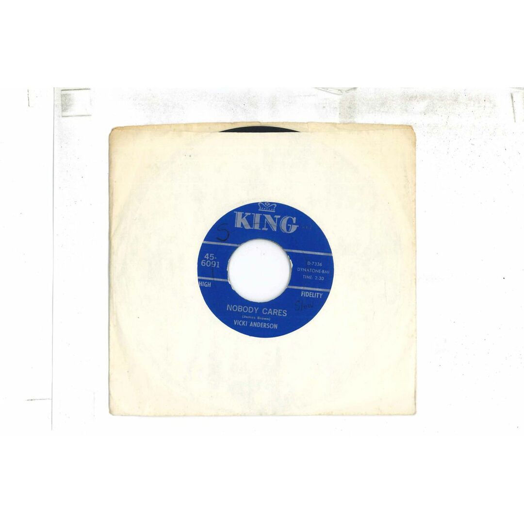 米7" Vicki Anderson / James Brown Nobody Cares / Think 456091 King Records /00080 エンタメ/ホビーのエンタメ その他(その他)の商品写真
