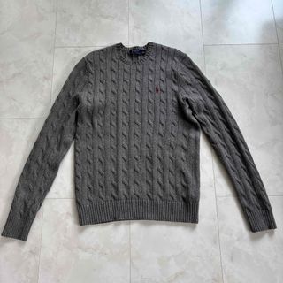 ポロラルフローレン(POLO RALPH LAUREN)の【中古品】Polo Ralph Lauren グレー ニット メンズM(ニット/セーター)