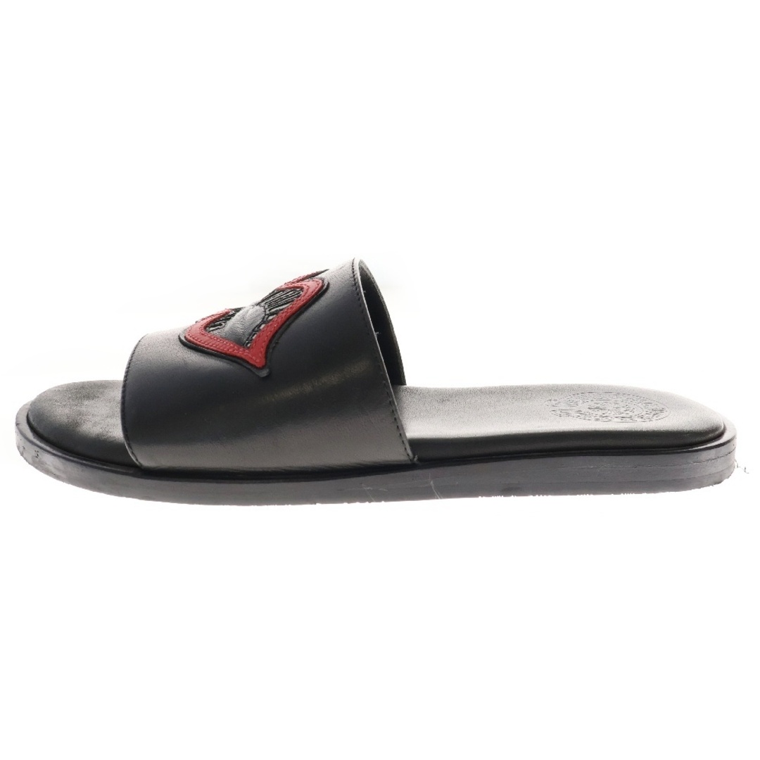 Chrome Hearts - CHROME HEARTS クロムハーツ MATTY BOY CHOMPER SLIDE マッティボーイ チョンパー レザースライドサンダル ブラック