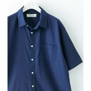 サニーレーベル(Sonny Label)の【ネイビー】『吸水速乾/接触冷感』リネン混ハーフスリーブシャツ(その他)