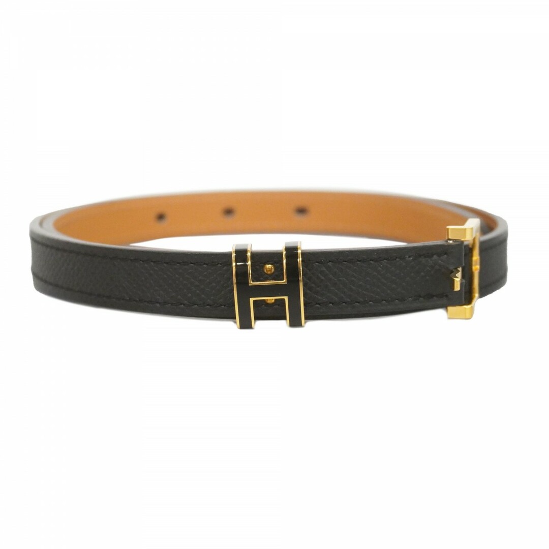 HERMES - ★最終価格【5ea0115-b】エルメス ベルト ポップHベルト ヴォーエプソン ブラック ゴールド金具 Y刻印【中古】レディース