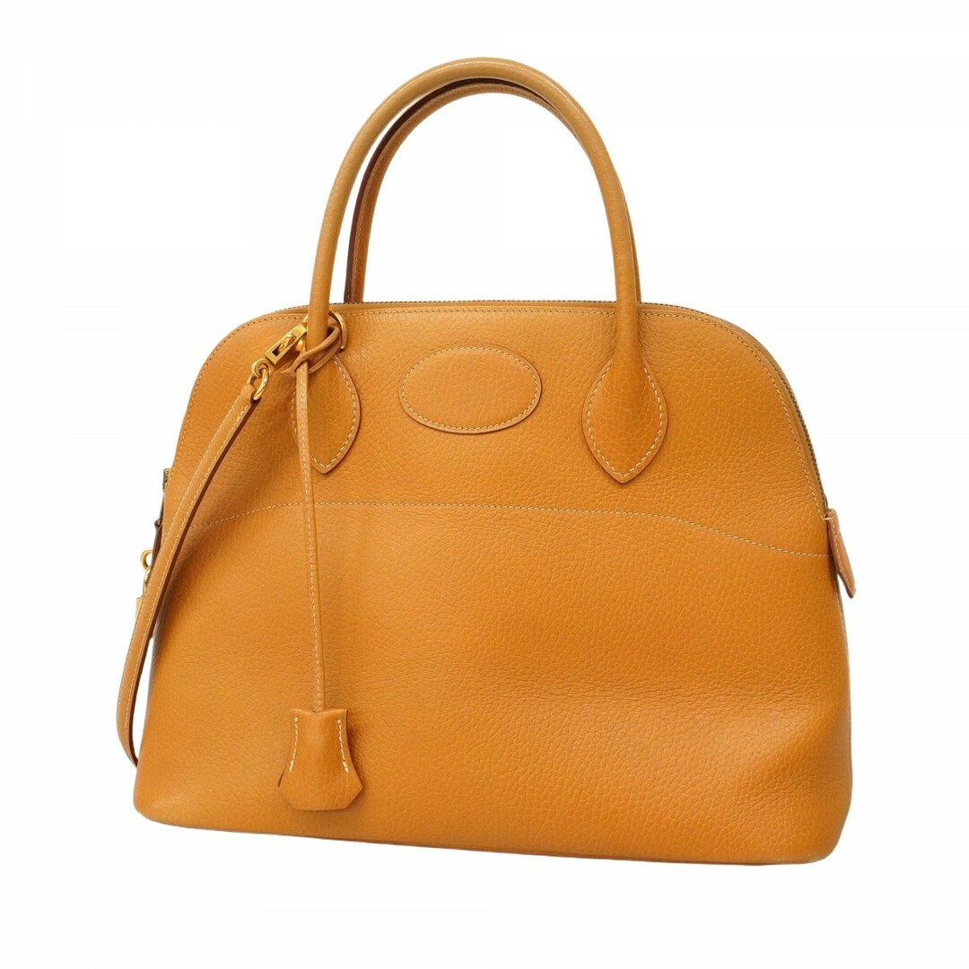 HERMES - 【5ea0181】エルメス ハンドバッグ ボリード31 アルデンヌ ナチュラル ゴールド金具 □A刻印【中古】レディース