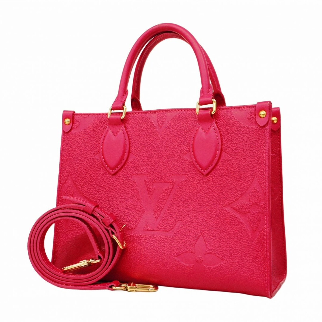 LOUIS VUITTON - 【5ea0197-b】ルイヴィトン ハンドバッグ モノグラム・アンプラント オンザゴーPM M45660 フリージア【中古】レディース