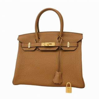 エルメス(HERMES)の【5ea0221-g】エルメス ハンドバッグ バーキン30 トゴ アルザン ゴールド金具 W刻印【中古】レディース(ハンドバッグ)