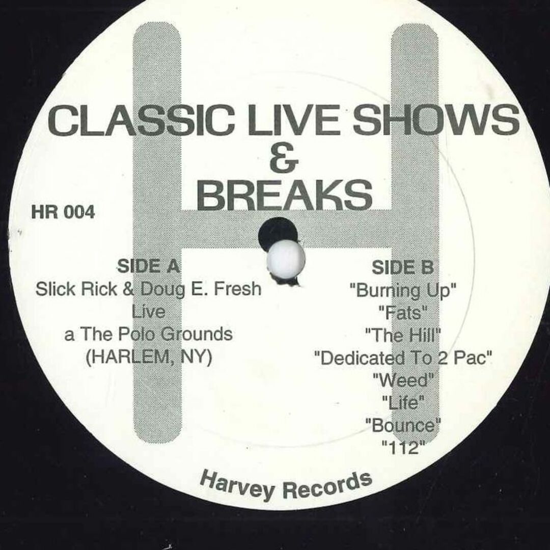 米12" Various Classic Live Shows & Breaks HR004 HARVEY RECORDS /00250 エンタメ/ホビーのエンタメ その他(その他)の商品写真