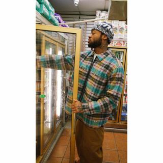 シュプリーム(Supreme)のSupreme Quilted Flannel Zip Up Shirt (シャツ)