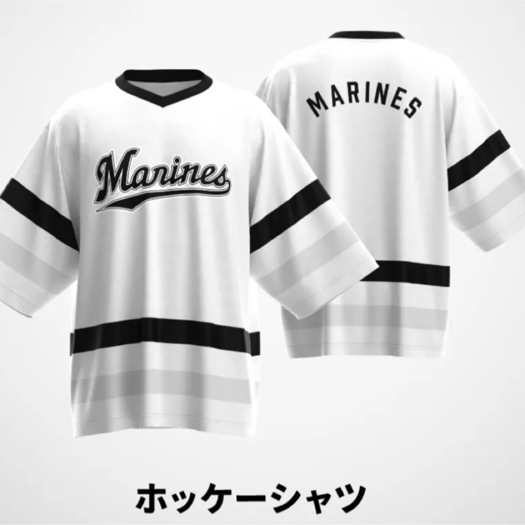 千葉ロッテマリーンズ☆ホッケーシャツ スポーツ/アウトドアの野球(応援グッズ)の商品写真