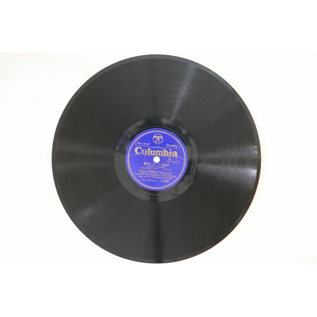 78RPM/SP Dora Labette Mass In C Minor No.1 / No.2 J5439 COLUMBIA /00500 エンタメ/ホビーのエンタメ その他(その他)の商品写真