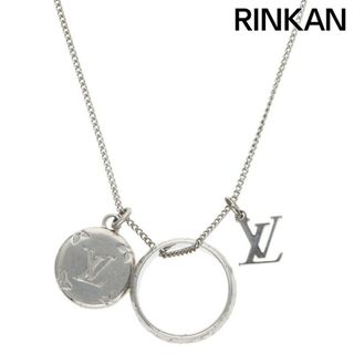 ルイヴィトン(LOUIS VUITTON)のルイヴィトン  モノグラム リング  M62485 シルバーネックレス メンズ(ネックレス)