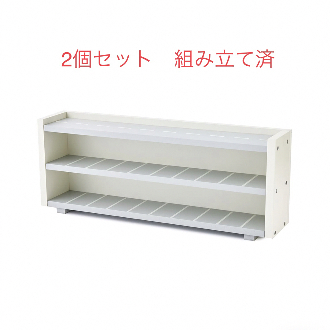 3COINS(スリーコインズ)の【新品2個セット】スリコ ミニカー収納棚 インテリア/住まい/日用品の収納家具(棚/ラック/タンス)の商品写真