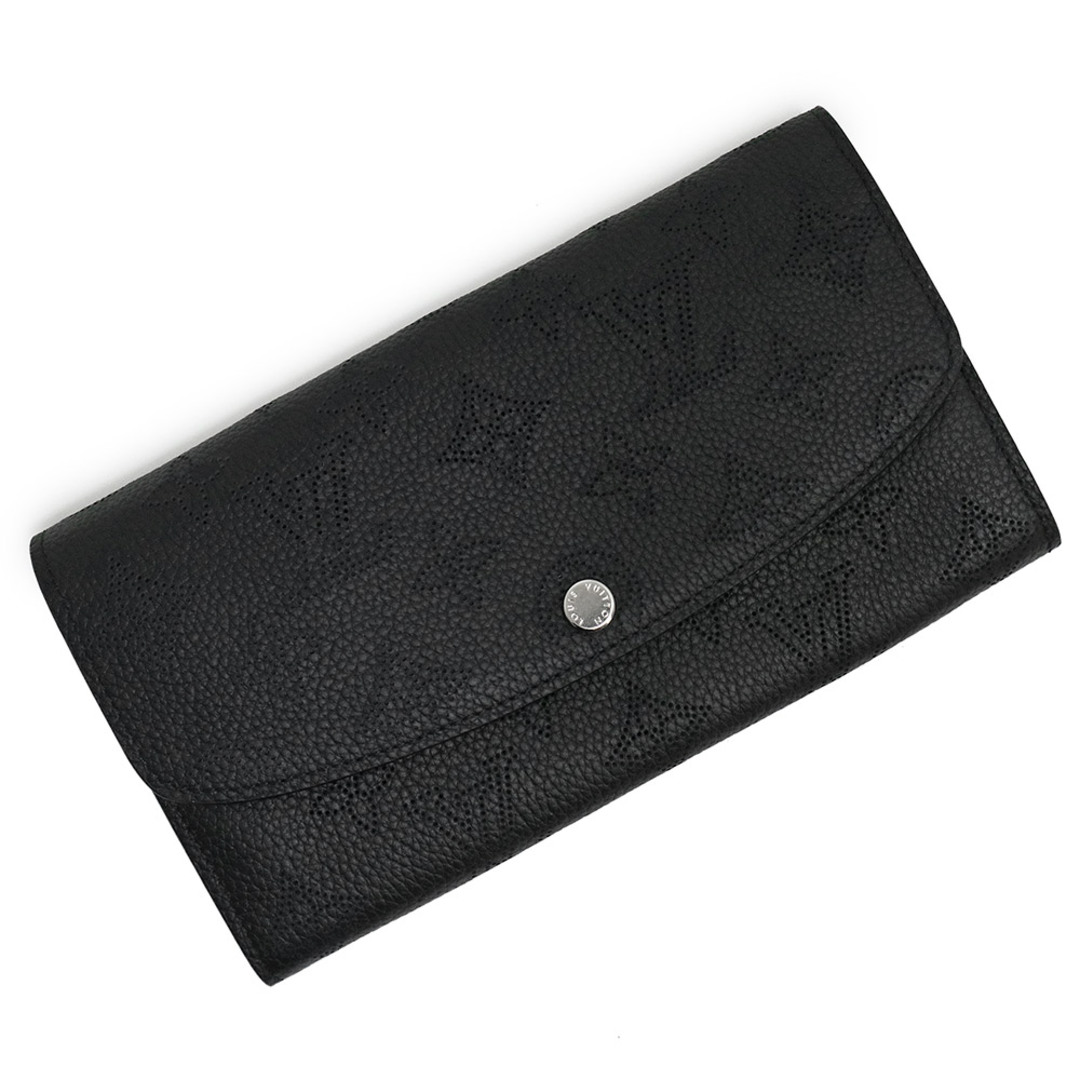 LOUIS VUITTON - ルイ ヴィトン ポルトフォイユ イリス 二つ折り長財布 モノグラムマヒナ レザー ノワール ブラック 黒 シルバー金具 M60143 箱付 LOUIS VUITTON（新品・未使用品）