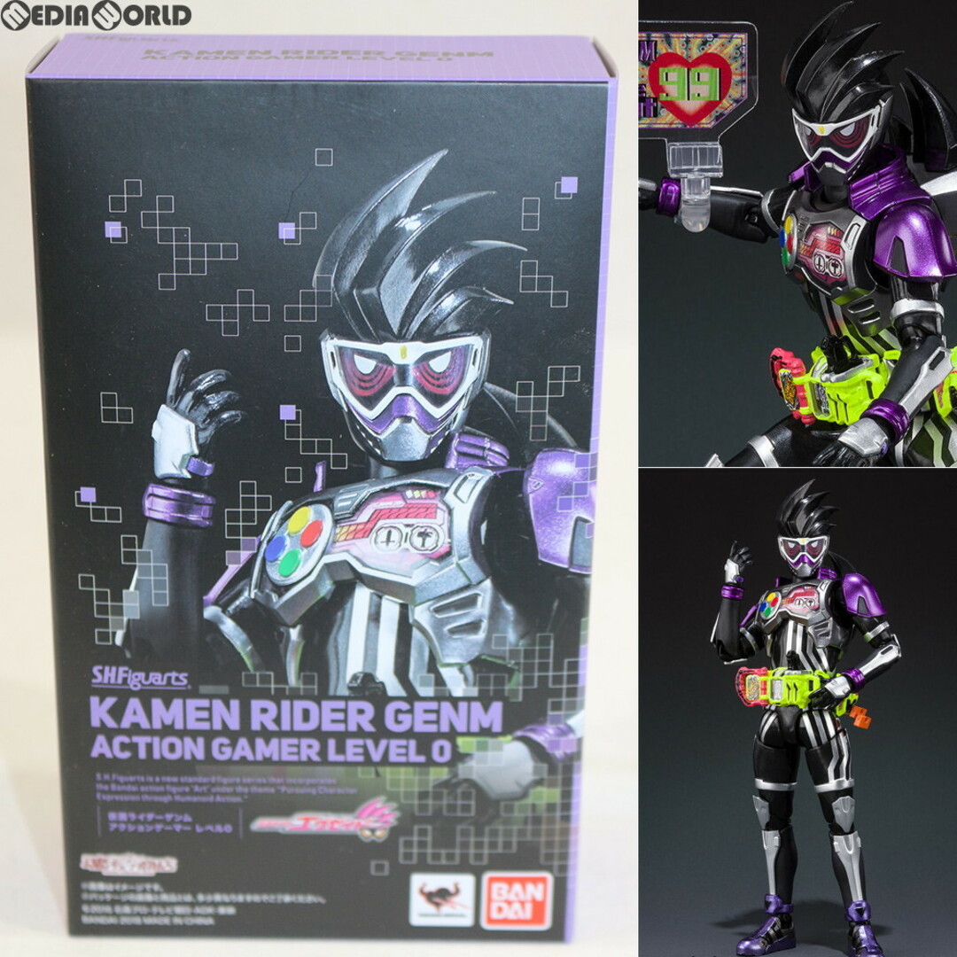 BANDAI(バンダイ)の魂ウェブ商店限定 S.H.Figuarts(フィギュアーツ) 仮面ライダーゲンム アクションゲーマー レベル0 仮面ライダーエグゼイド 完成品 可動フィギュア バンダイ エンタメ/ホビーのフィギュア(特撮)の商品写真