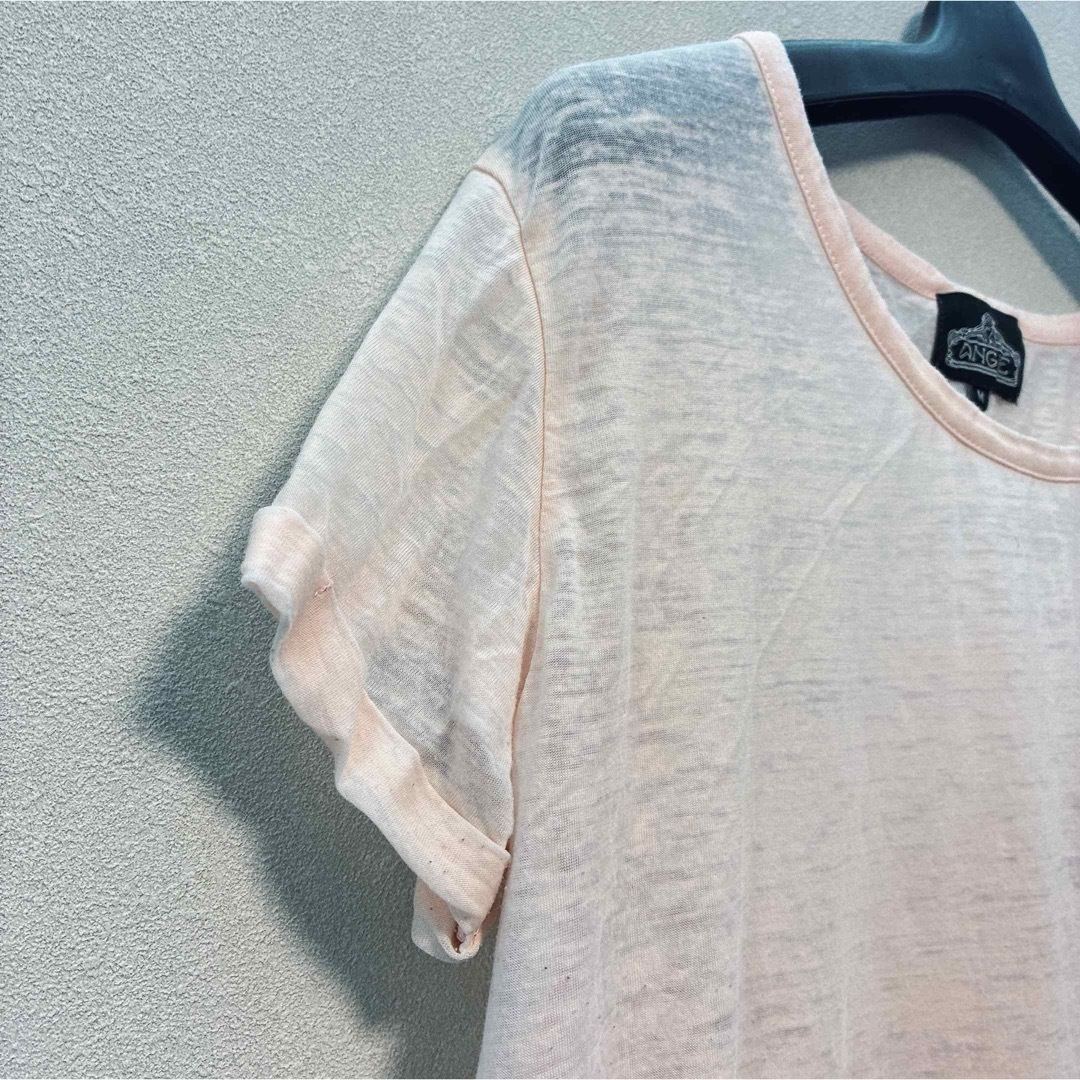 ANGLE【M】サイズ ピンク 半袖Tシャツ　夏服 レディースのトップス(カットソー(半袖/袖なし))の商品写真