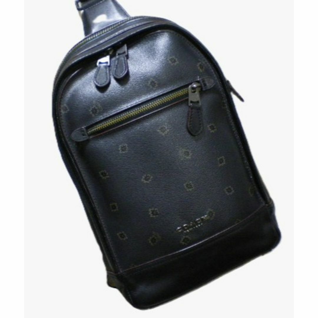 COACH - COACH　コーチ　ボディバッグ　ショルダーバッグ　黒　花柄