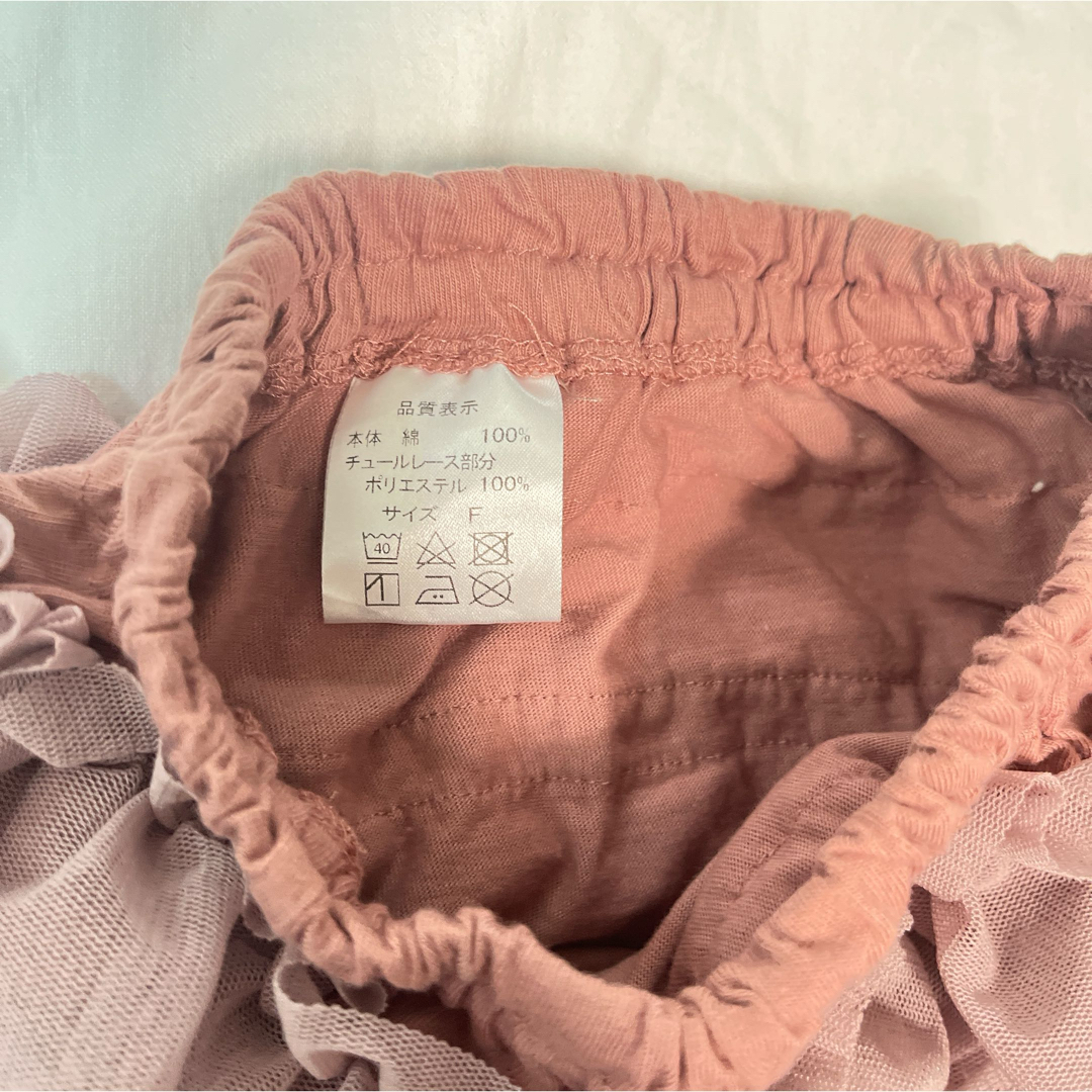 ブルマ 3点セット 80サイズ 小花柄 ピンク ふりふり キッズ/ベビー/マタニティのベビー服(~85cm)(パンツ)の商品写真