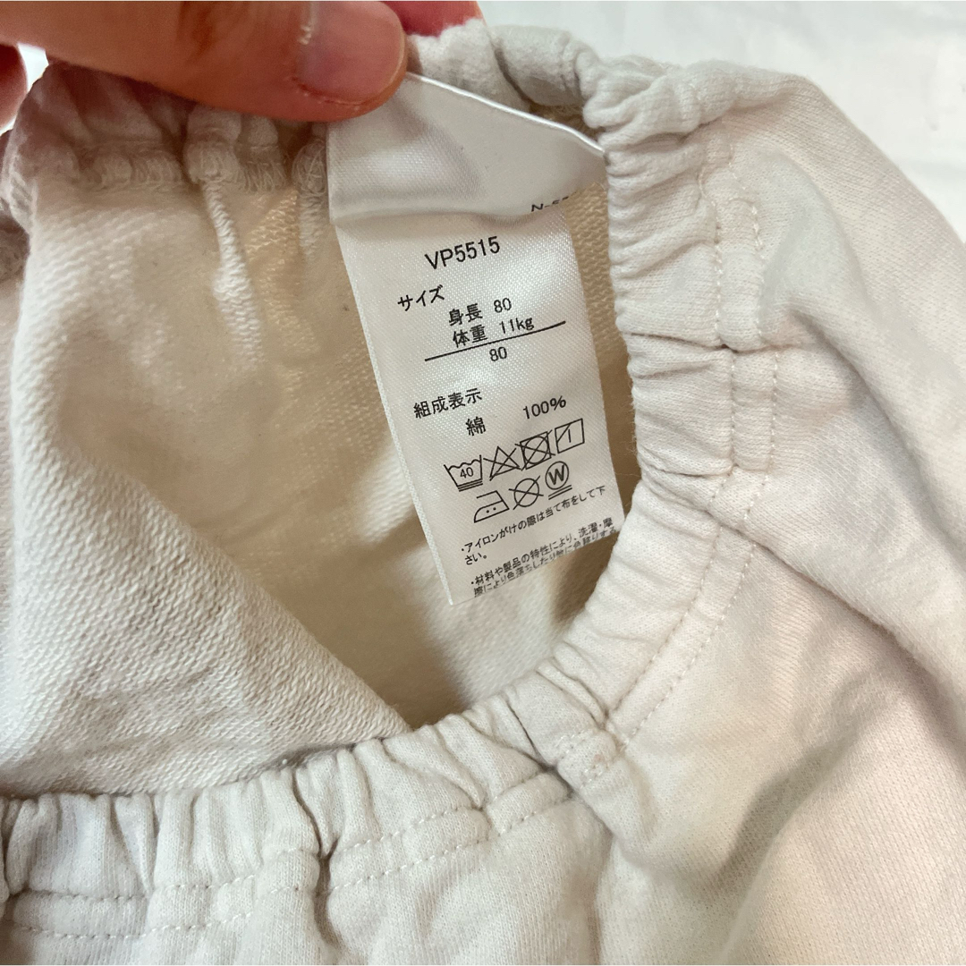 ブルマ 3点セット 80サイズ 小花柄 ピンク ふりふり キッズ/ベビー/マタニティのベビー服(~85cm)(パンツ)の商品写真
