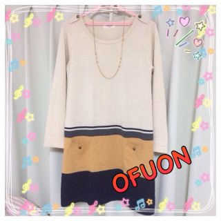 オフオン(OFUON)の上品✨オフィスカジュアル🌸ワンピース(ひざ丈ワンピース)