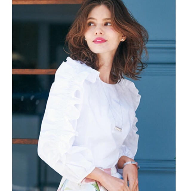 Chesty(チェスティ)のChesty♡Washable Frill Top（white1） レディースのトップス(シャツ/ブラウス(長袖/七分))の商品写真