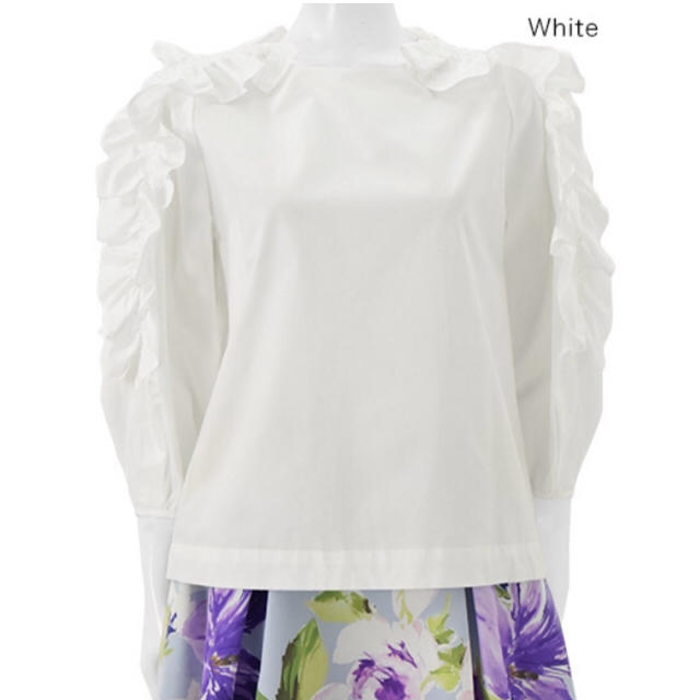 Chesty(チェスティ)のChesty♡Washable Frill Top（white1） レディースのトップス(シャツ/ブラウス(長袖/七分))の商品写真