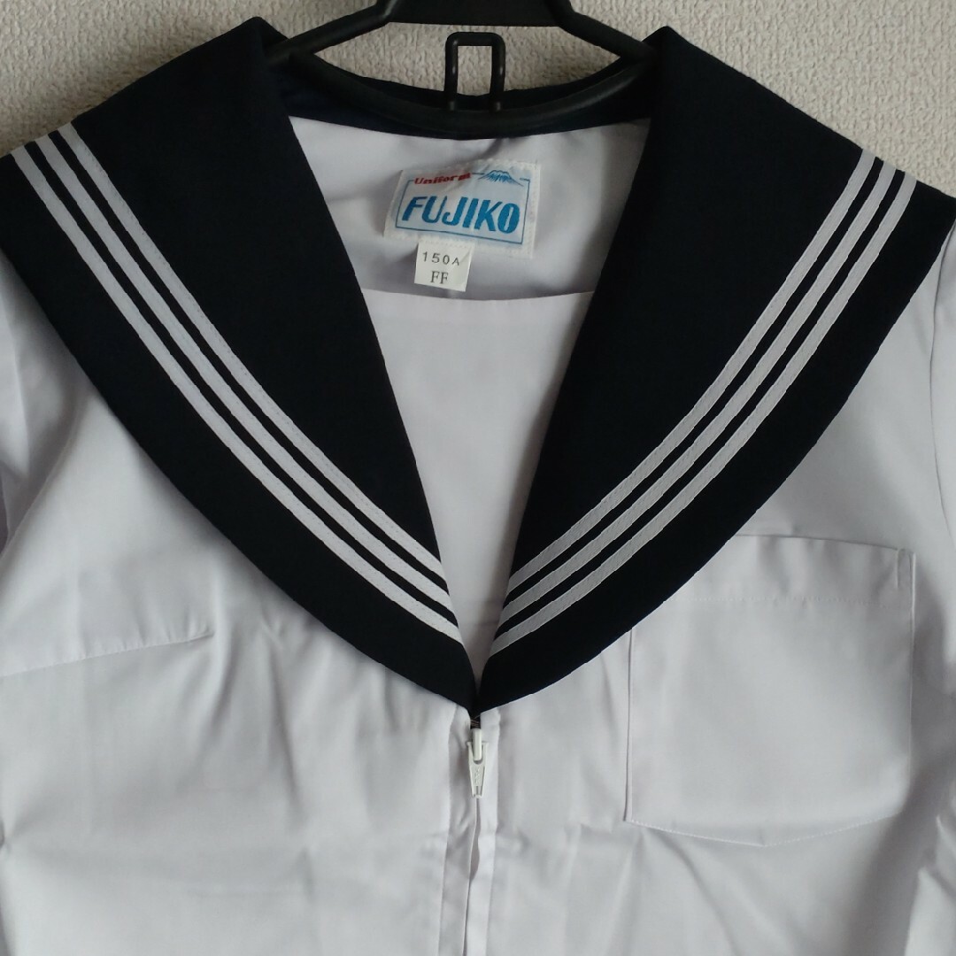 Fujiko - 【新品未使用】 夏セーラー服 白3本線 上着 150A 女子