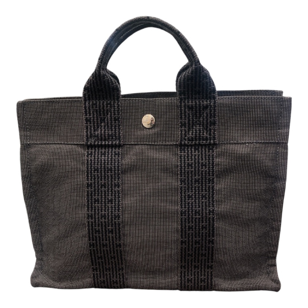 HERMES - 　エルメス HERMES エールライントートPM SV金具 ナイロンキャンバス レディース ハンドバッグ