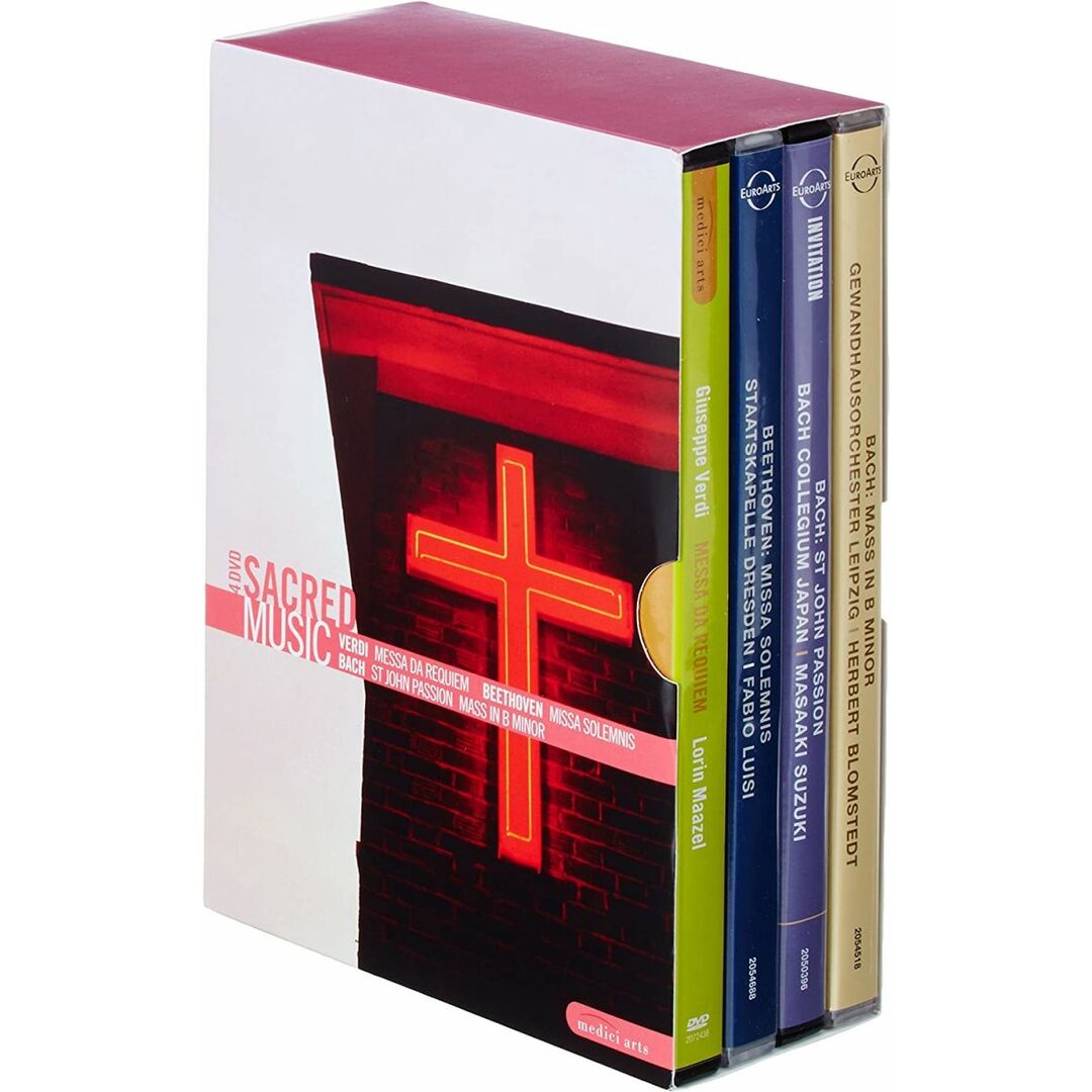 輸入4xDVD eethoven, verdi Sacred Music 2057918 Medici Arts /00440 エンタメ/ホビーのDVD/ブルーレイ(その他)の商品写真