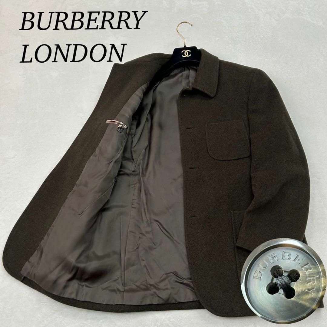 BURBERRY - G106 美品 S バーバリーロンドン テーラードジャケット カーキ メンズ
