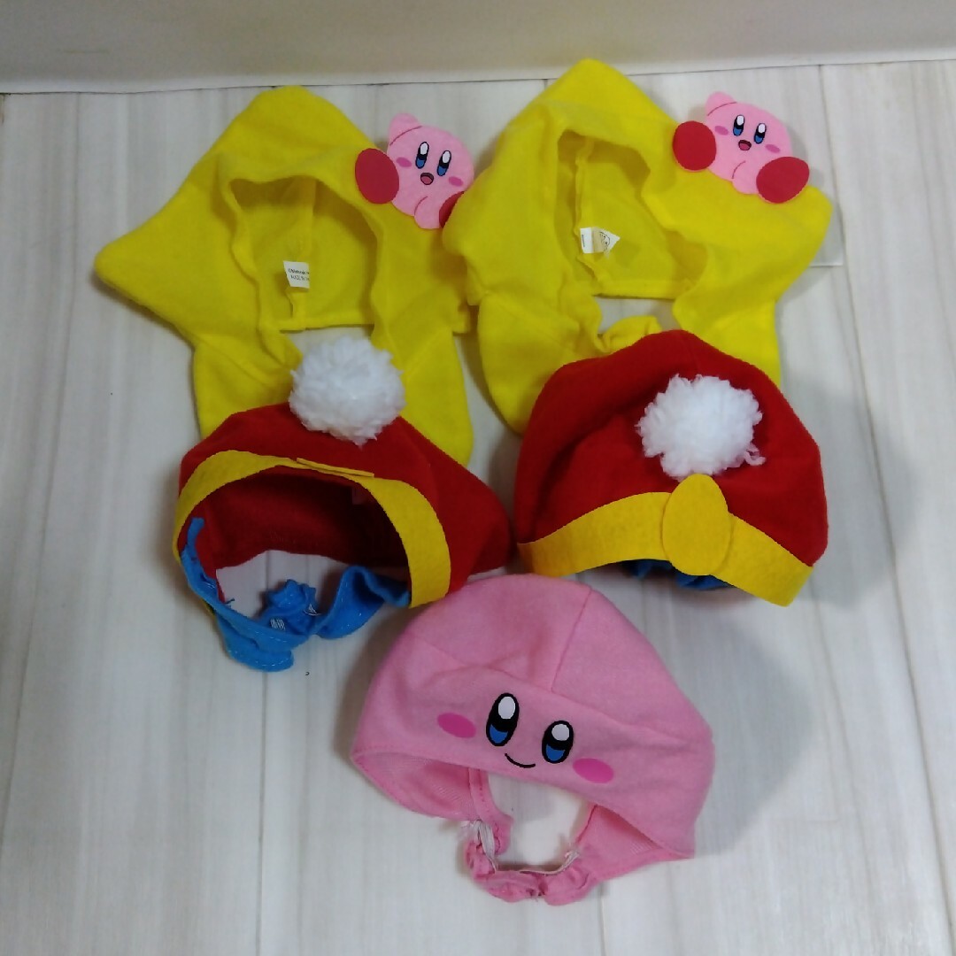 ねこのかぶりもの 星のカービィ 5個セット エンタメ/ホビーのおもちゃ/ぬいぐるみ(キャラクターグッズ)の商品写真