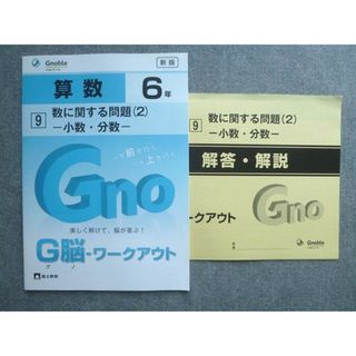 【メーカー直売】 富士教育 中学受験グノーブル G脳ワークアウト 算数6年 9数 中学受験