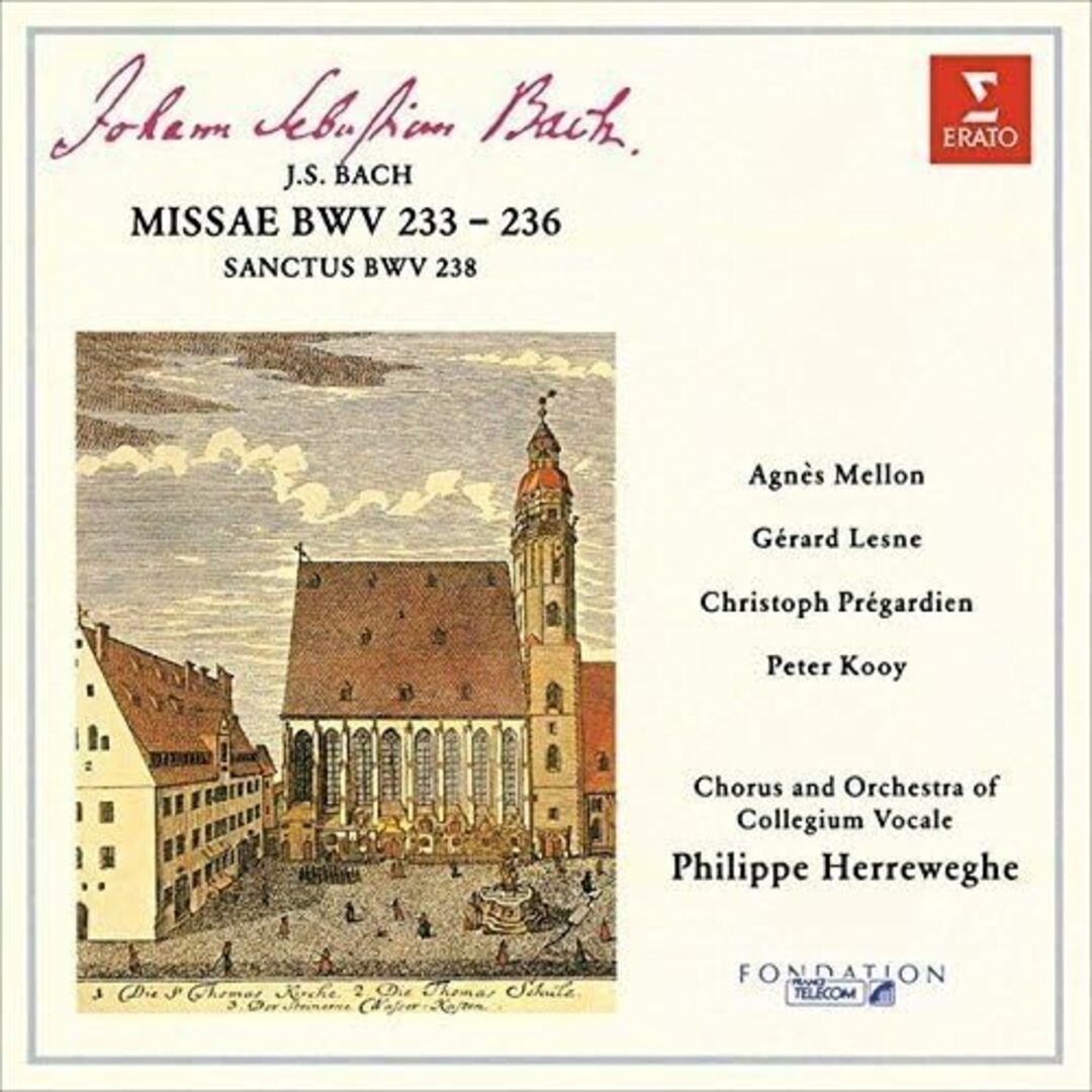 CD ヘレヴェッヘ(フィリップ), コレ J.S.バッハ:4つのミサ曲 BWV233-236、サンクトゥス BWV WPCS162345 /00110 エンタメ/ホビーのCD(クラシック)の商品写真