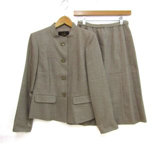 レリアン(leilian)のレリアン セットアップ 上下セット ジャケット スカート 日本製 レディース 9サイズ ブラウン Leilian(セット/コーデ)