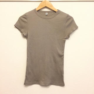 ユニクロ(UNIQLO)のユニクロ リブt (Tシャツ(半袖/袖なし))