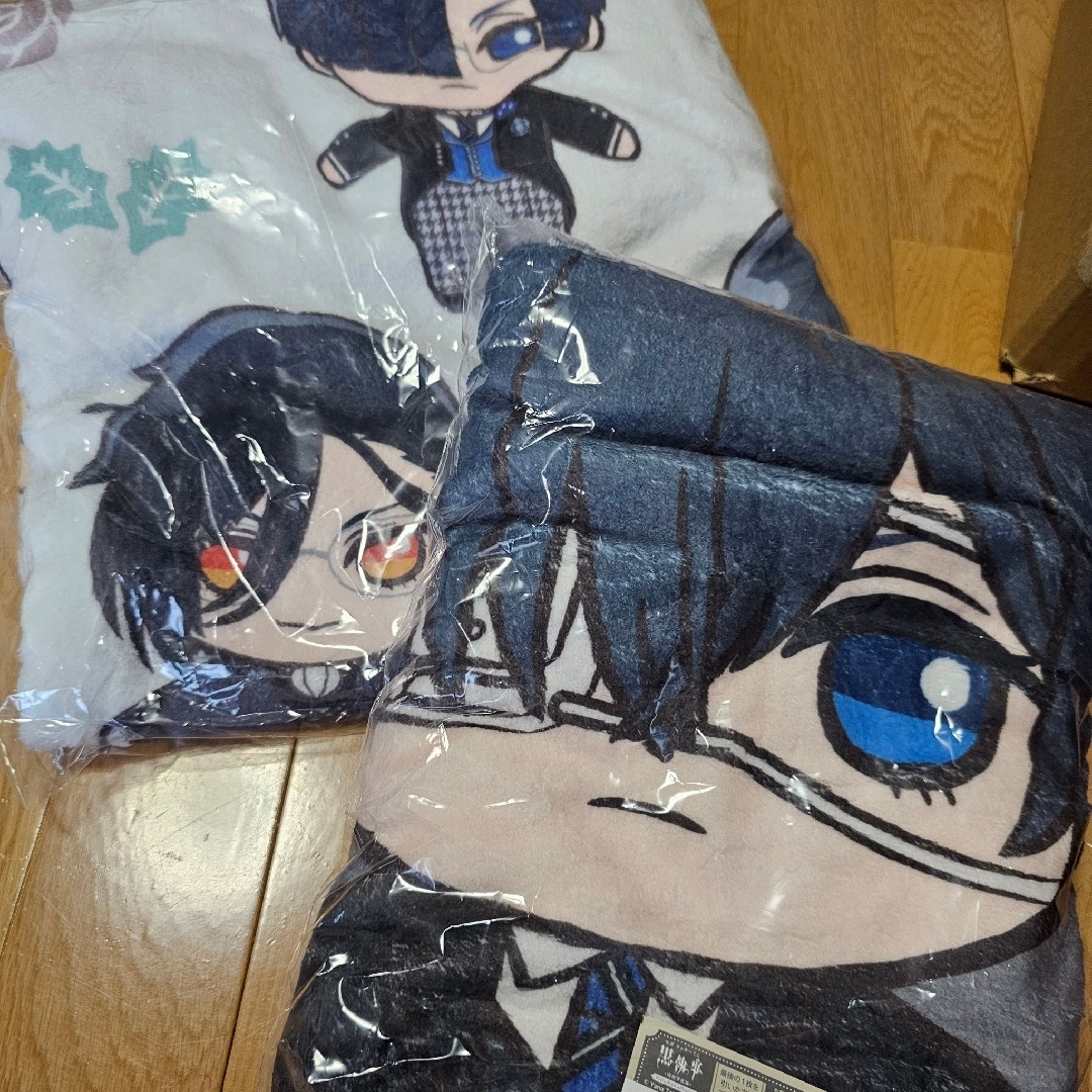 黒執事 ラッキーくじ ラストワン、A賞 ブランケット セット エンタメ/ホビーのおもちゃ/ぬいぐるみ(キャラクターグッズ)の商品写真