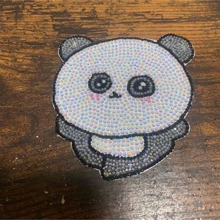 チェゴシム　パンダ　うちわ　団扇デコ　デコパーツ　ストーンデコ　装飾　デコ(アイドルグッズ)
