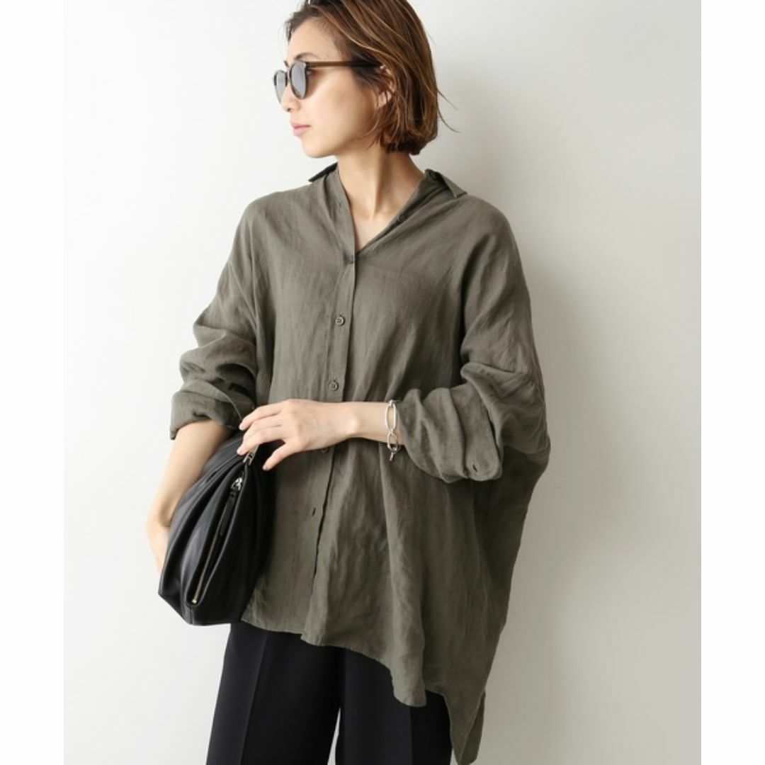 DEUXIEME CLASSE - Deuxieme Classe WIDE LINEN シャツ カーキ ゆったり