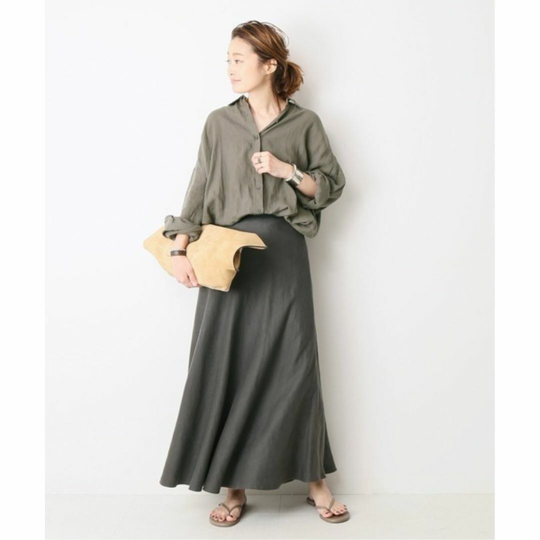 DEUXIEME CLASSE - Deuxieme Classe WIDE LINEN シャツ カーキ