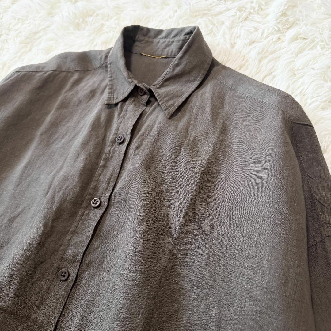 DEUXIEME CLASSE - Deuxieme Classe WIDE LINEN シャツ カーキ