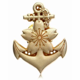 【新着商品】ピンバッジ 大日本帝国 海軍 桜錨 デザイン 海軍記章 ピンズ バタ(その他)