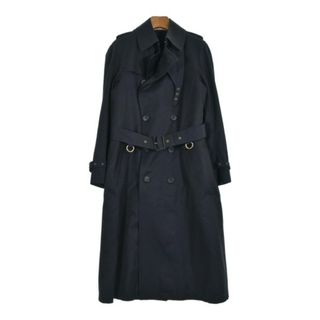 サイベーシックス(SCYE BASICS)のSCYE BASICS サイベーシックス トレンチコート 38(M位) 紺 【古着】【中古】(トレンチコート)