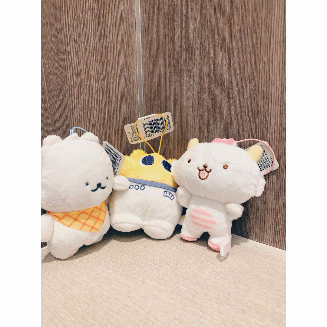 サンリオ がおぱわるぅ・クマミレン・ぽっきょくてん マスコット 3点セット エンタメ/ホビーのおもちゃ/ぬいぐるみ(キャラクターグッズ)の商品写真