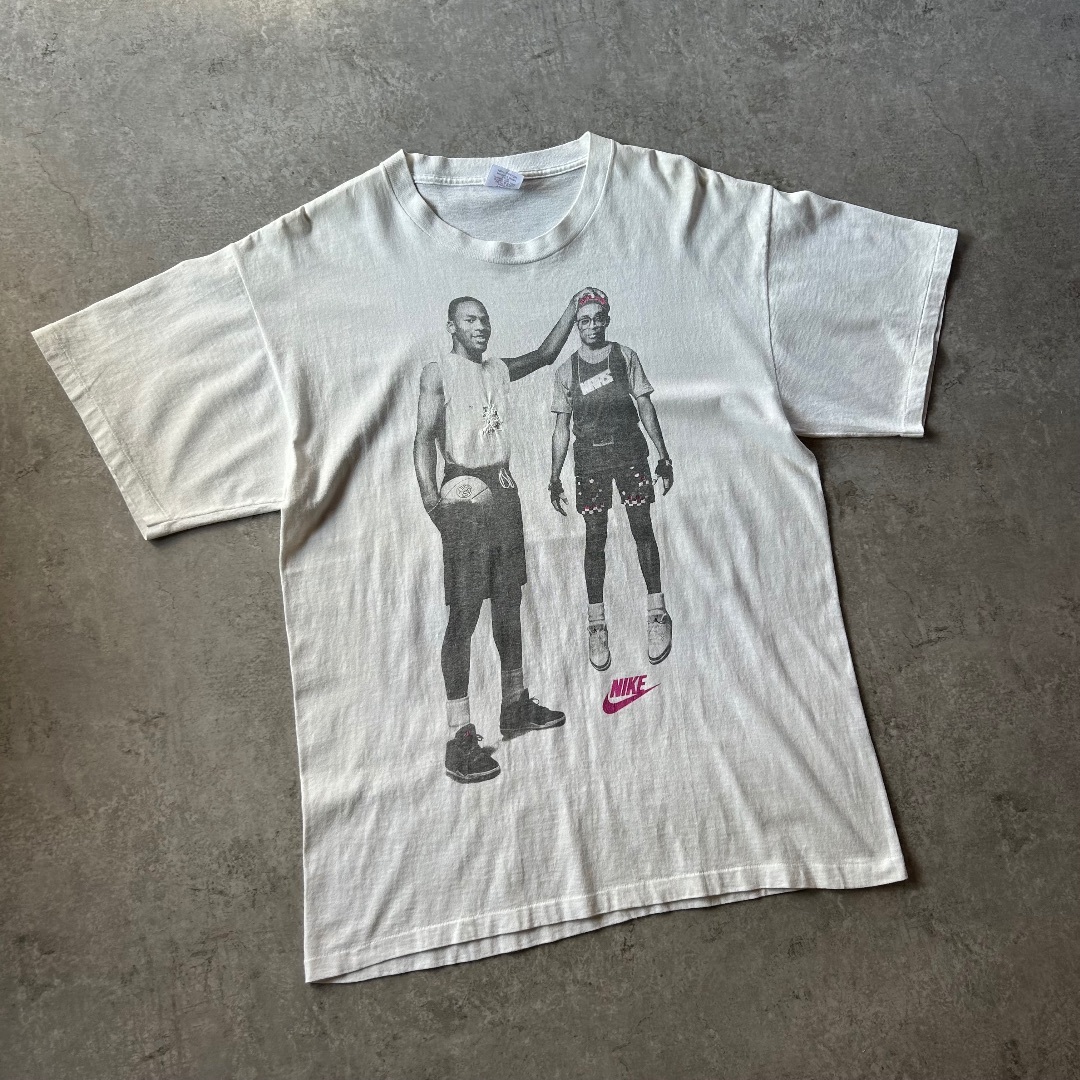 堅実な究極の NIKE 90s - NIKE tシャツ ジョーダン×スパイク L ホワイト USA製 トップス