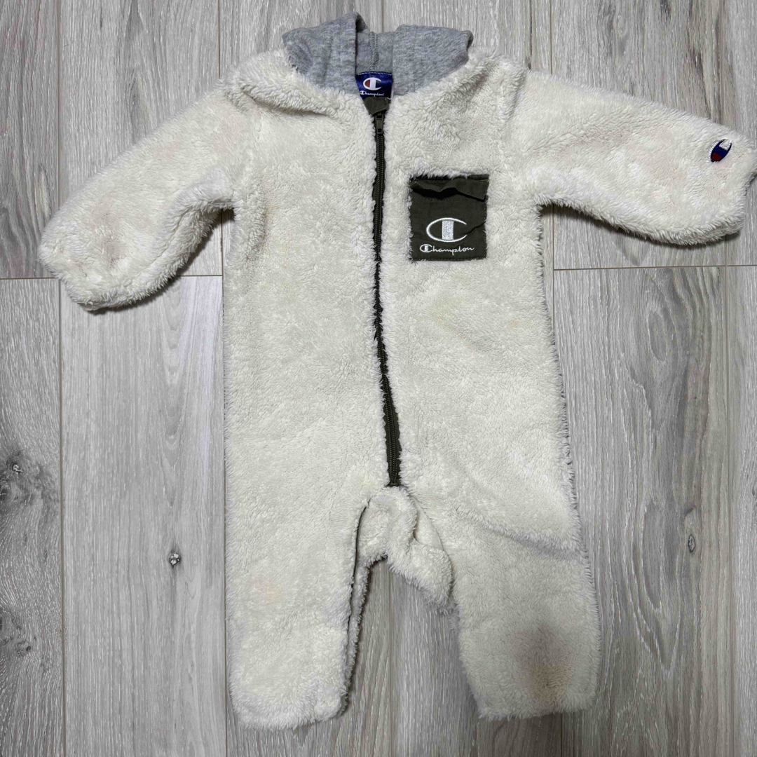 Champion(チャンピオン)のchampion ボアロンパース キッズ/ベビー/マタニティのベビー服(~85cm)(ロンパース)の商品写真