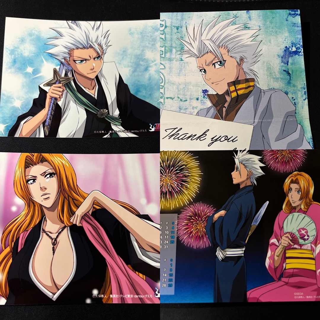 BLEACH ブロマイド エンスカイ 松本乱菊 日番谷冬獅郎 カレンダー エンタメ/ホビーのおもちゃ/ぬいぐるみ(キャラクターグッズ)の商品写真