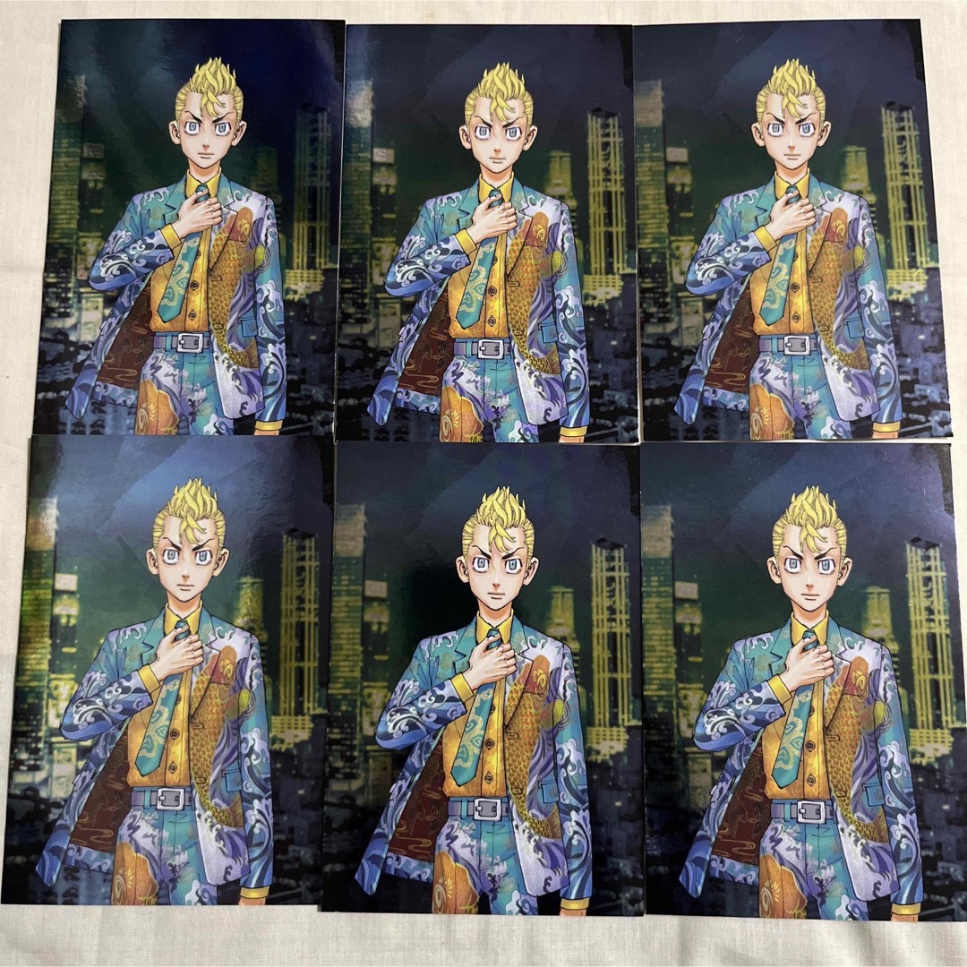 東京リベンジャーズ 東リべ 原画展 花垣武道 ポストカード 6枚セット エンタメ/ホビーのアニメグッズ(カード)の商品写真