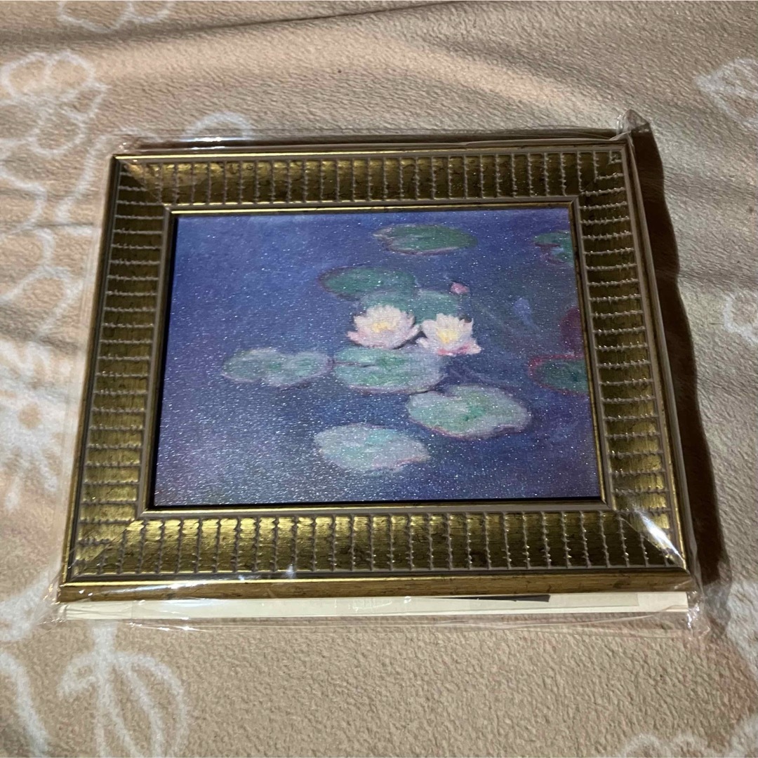 モネ展 ミニフレーム 睡蓮 エンタメ/ホビーの美術品/アンティーク(絵画/タペストリー)の商品写真