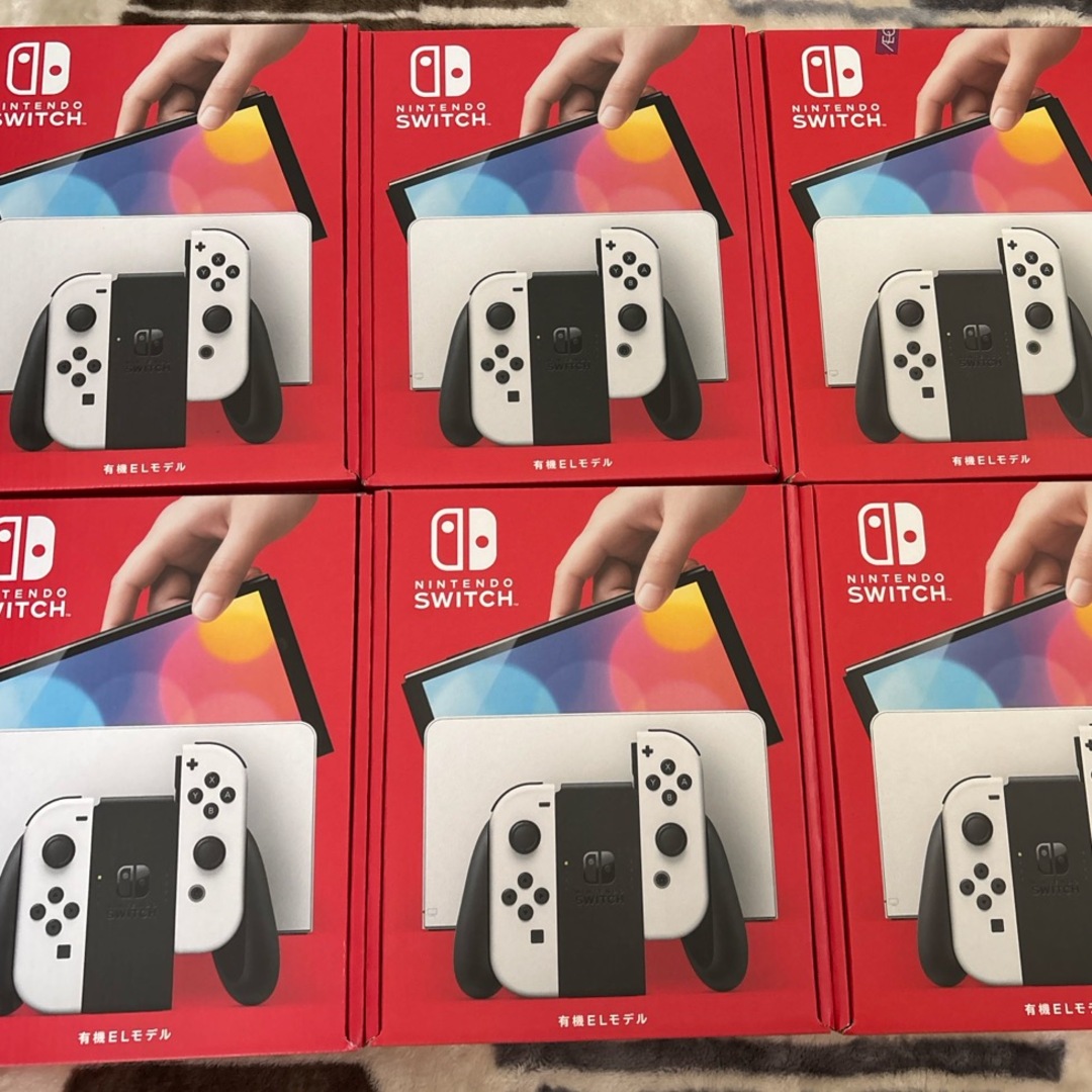 Nintendo Switch(ニンテンドースイッチ)のNintendo Switch 有機EL ホワイト 6台 新品未開封 エンタメ/ホビーのゲームソフト/ゲーム機本体(家庭用ゲーム機本体)の商品写真